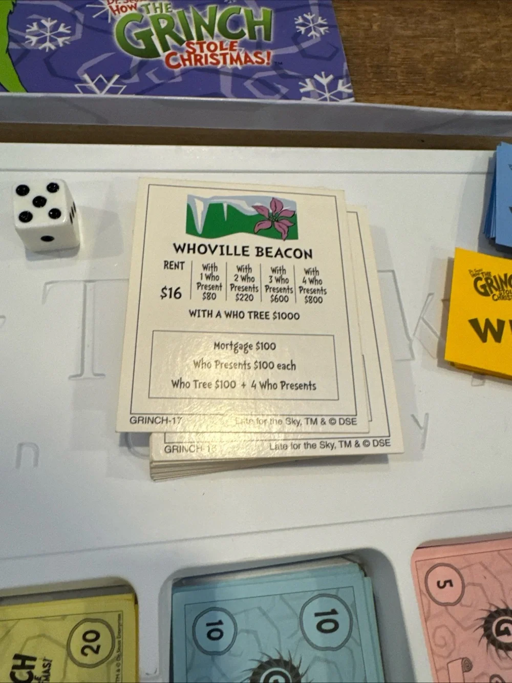 Vintage Whoville-Opoly The Grinch Who Stole Christmas Board Game Complete